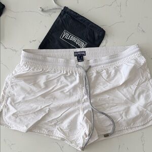 Vilebrequin White women Swim Shorts with Drawstring